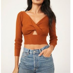 Free people Floyd wrap sweater